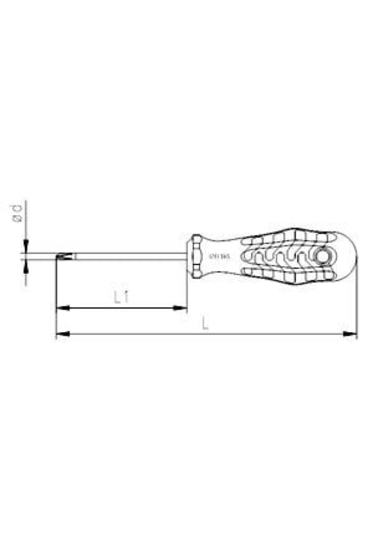 4145 Yıldız Tornavida 1000v Izoleli Elektrikçi Ph2 6x100mm