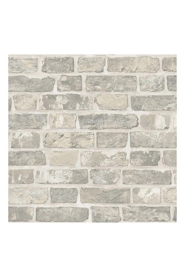 ROKA 23104-2 TAŞ DESENLİ GRİ DUVAR KAĞIDI 16,5 m2