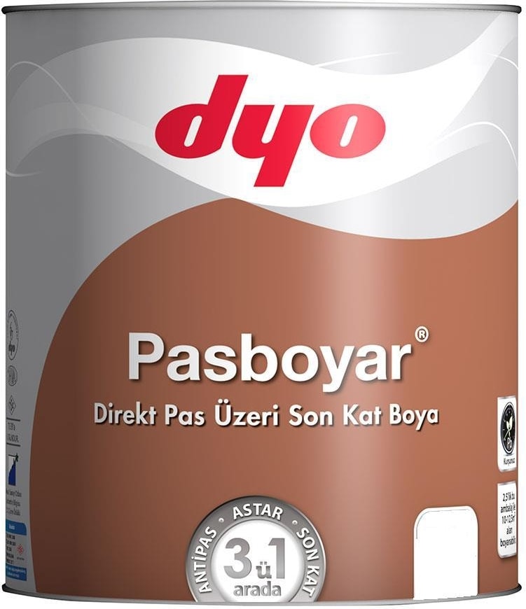 Pasboyar 2,5 Litre Mat Beyaz Pasboyası