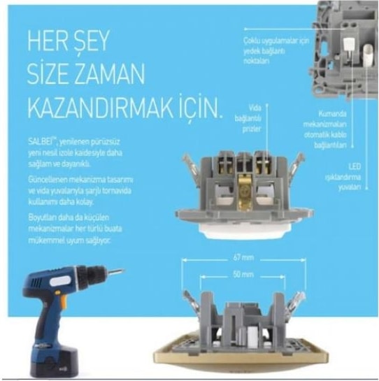 767332  Salbei Serisi Beyaz 2'li Çerçeve