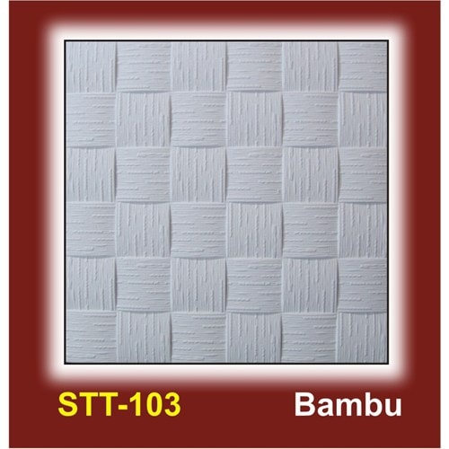 Tavan Kaplama 2 m2 (8 adet 50 x 50 cm) Bambu Modeli