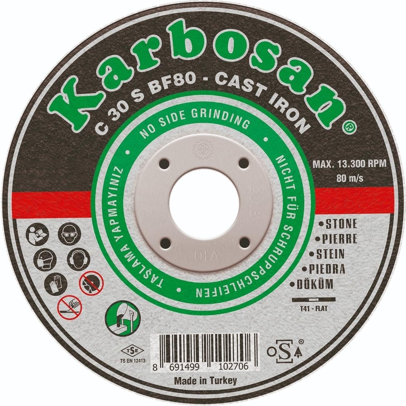 KARBOSAN Sc Tuğla Kesici 115X2.5X22 (910270)