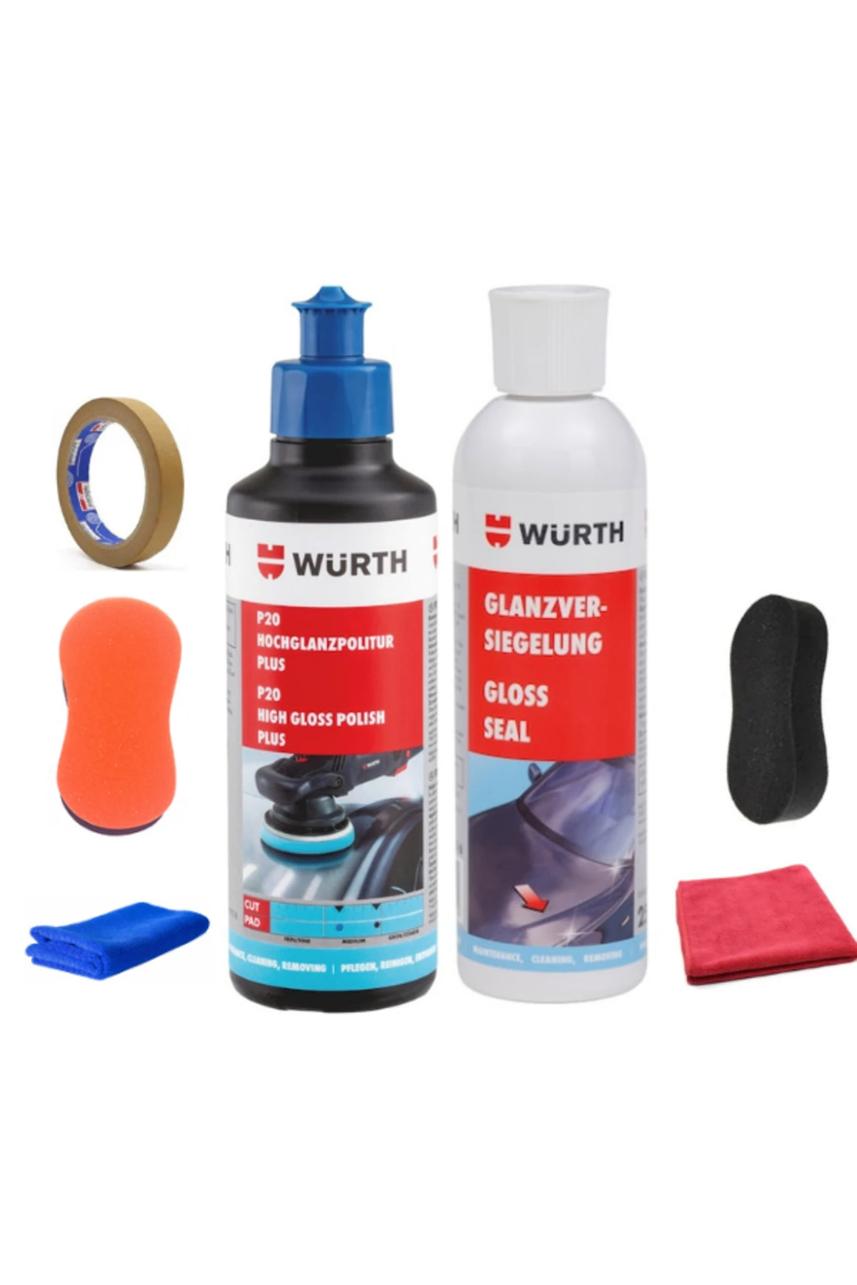 WÜRTH P20 PASTA VE BOYA KORUYUCU CİLA UYGULAMA SETİ