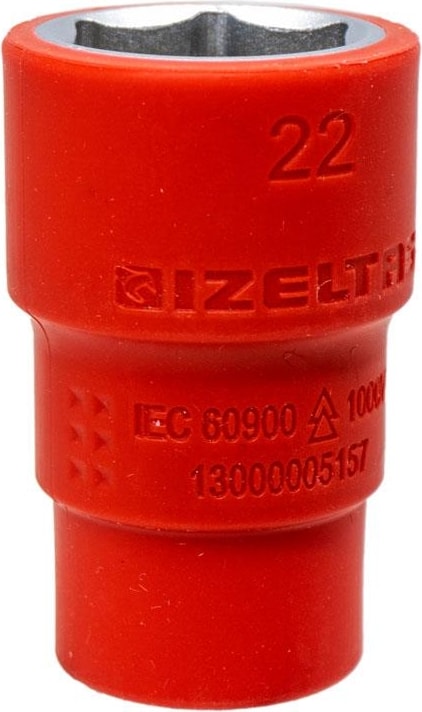 Izeltaş 13000005157 1000V Izoleli 6 Köşe 1/2" Lokma Anahtar 22 mm