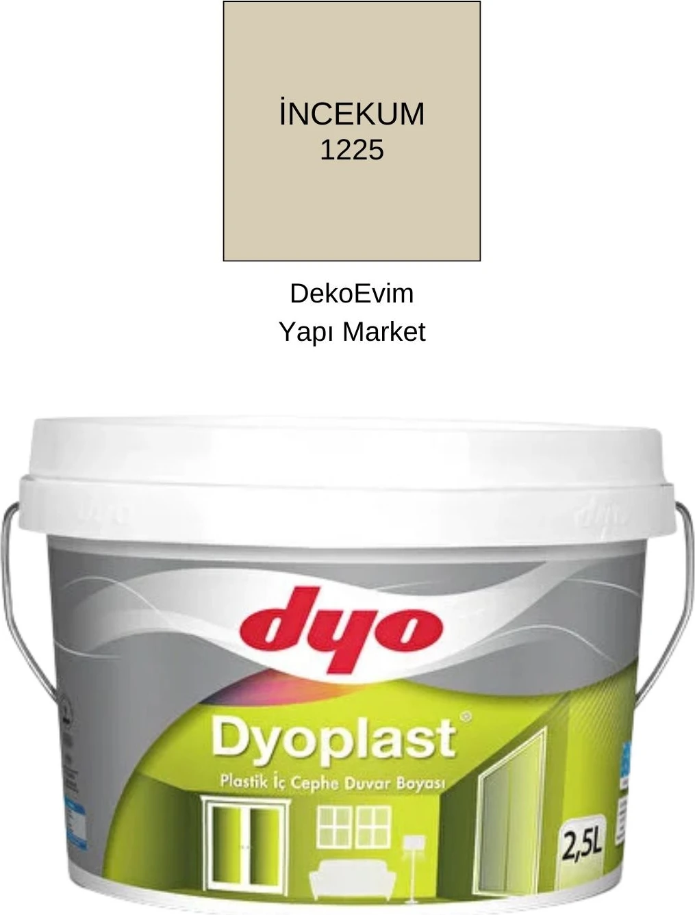 plast Plastik Iç Cephe Duvar B. Incekum 2,5 Lt.