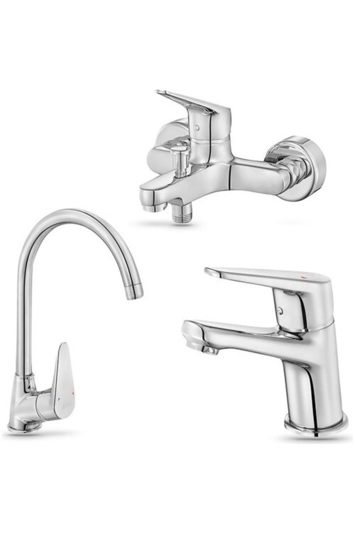 E.c.a Spylos 3'lü Batarya Seti: Banyo - Lavabo - Eviye Bataryası |102188125s3