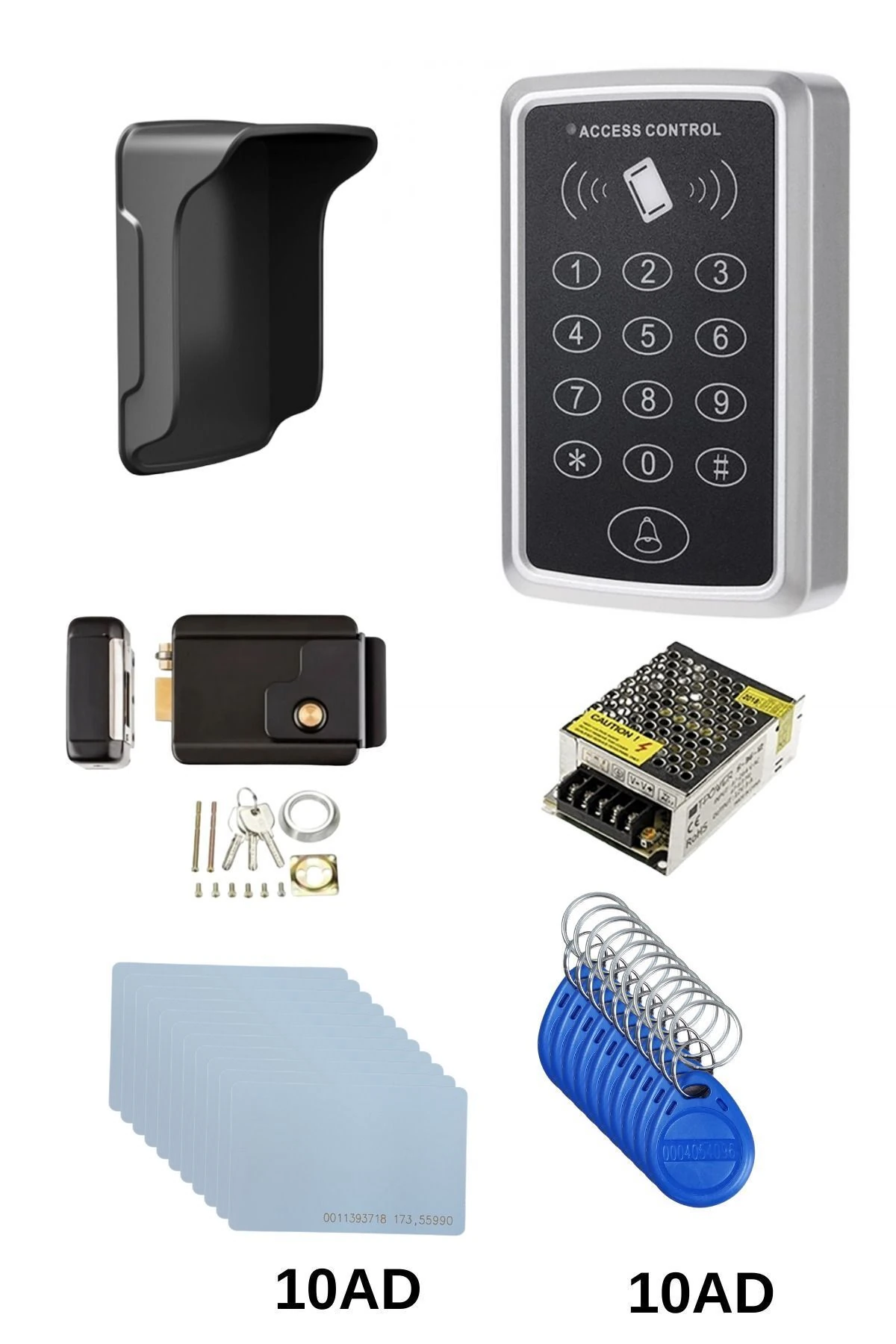 Apartman Şifreli Kapı Kilidi Kapı Otomatı Proximity Anahtarlık Proximity Kart Adaptör