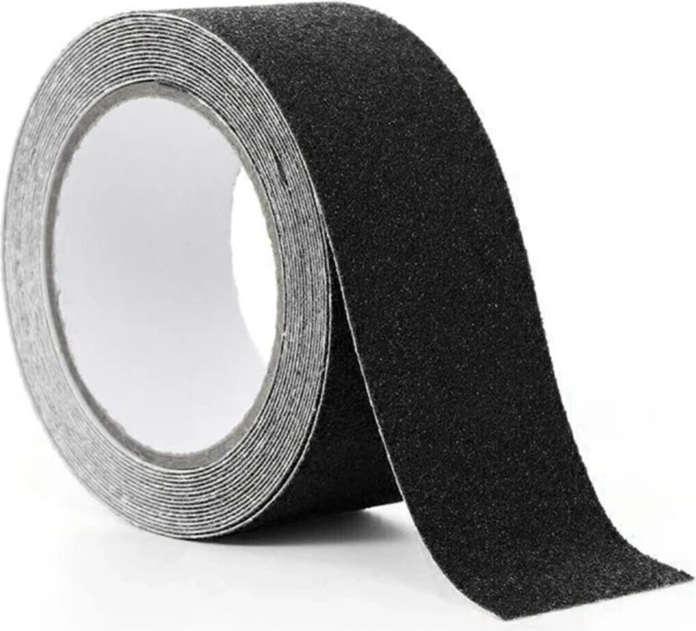 Merdiven Zemin Kaydırmaz Güçlü Bant Yapışkanlı Kaymaz Bant Siyah 25 mm x 5 Metre