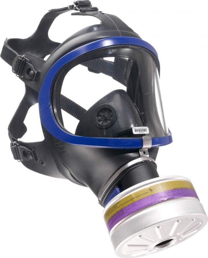 Draeger 6300 Tam Yüz Maskesi + A1B2E2K1 Hg Co No P3 Filtre