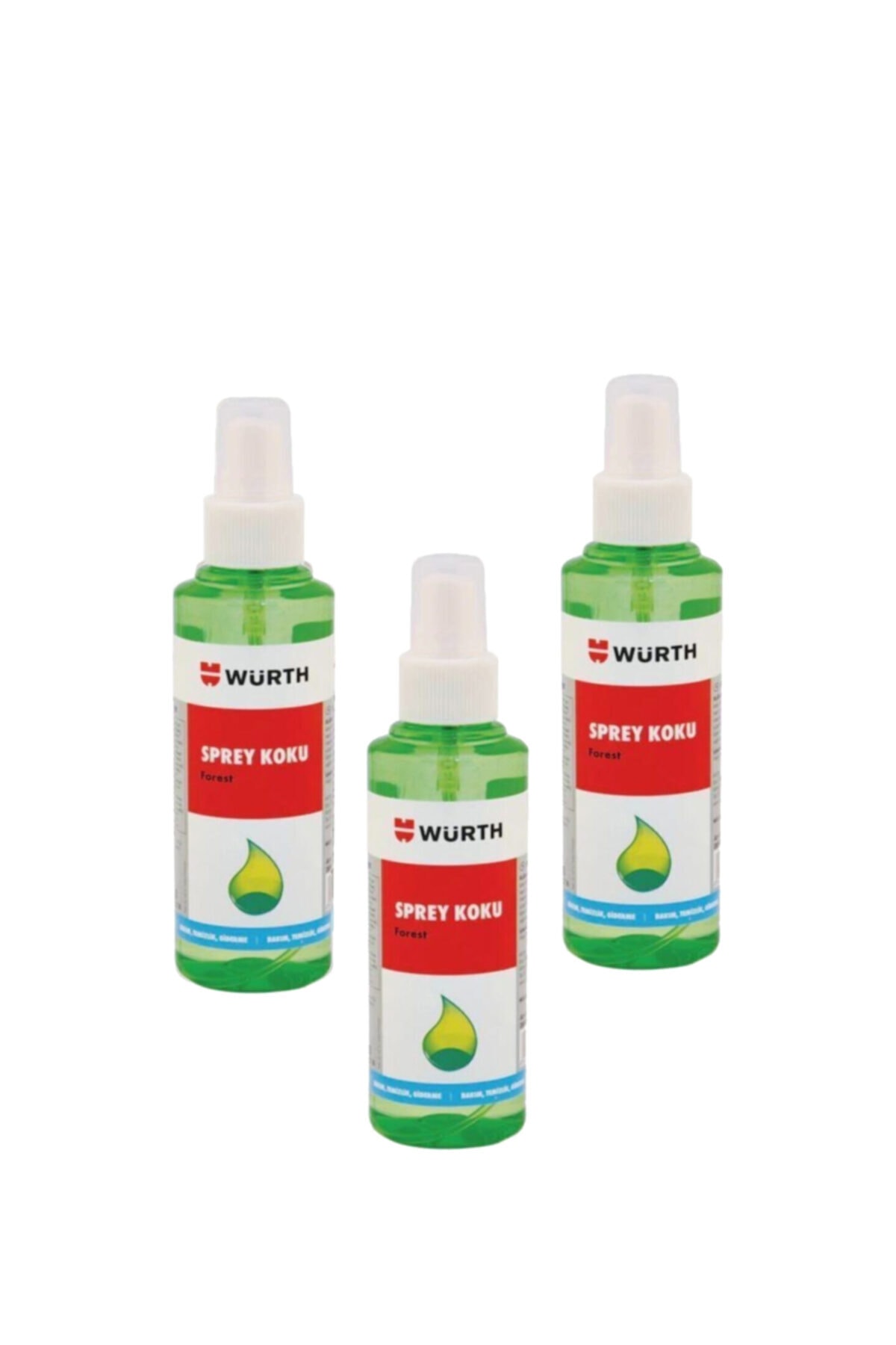 3'lü Paket Lüks Sprey Koku Forest Orman Yeni Araba Kokusu 3 Adet 170 ml