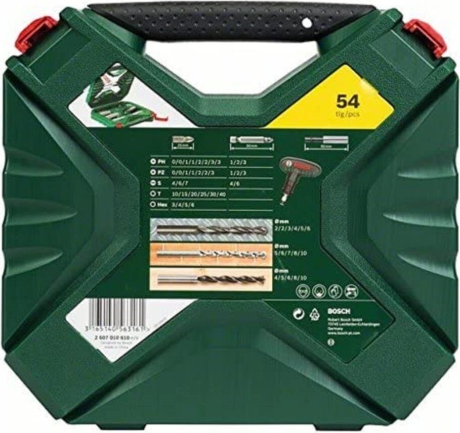 BOSCH 2 607 010 610 X-Line 54 Parça Delme ve Vidalama Seti B2607 010