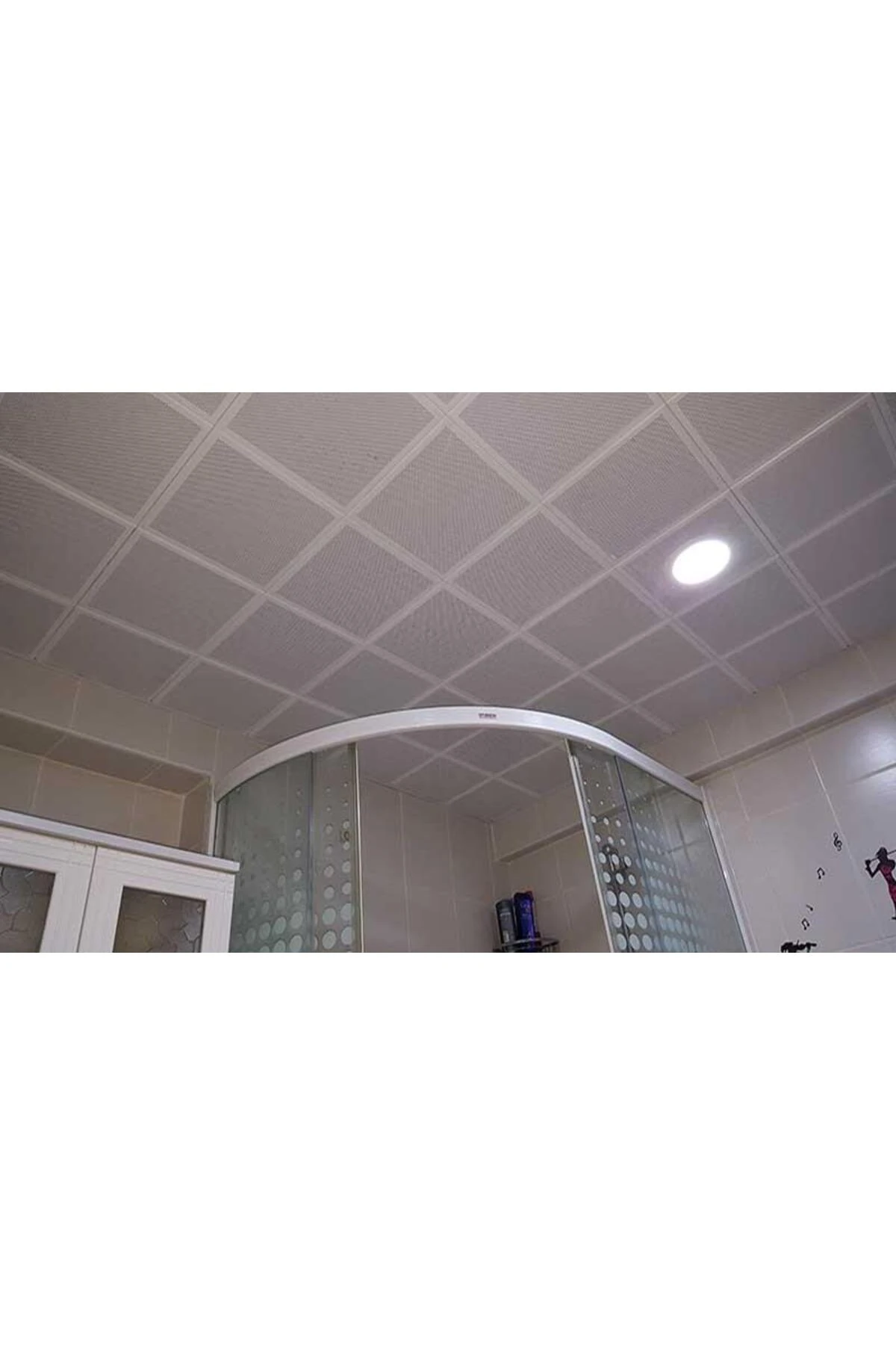 30x30 Clip-in Metal Asma Tavan Tam Takım Alüminyum Sistemi 6 M2