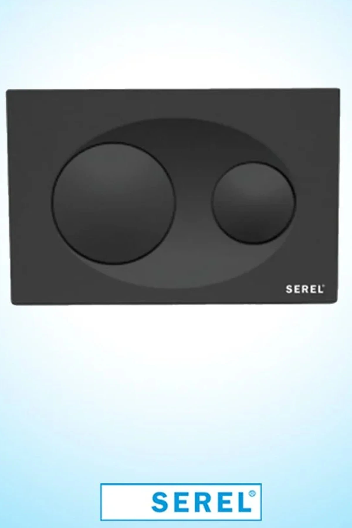 Serel Gömme Rezervuar Paneli Çift Buton E.c.a Güvencesi P40 Mat Siyah P400190
