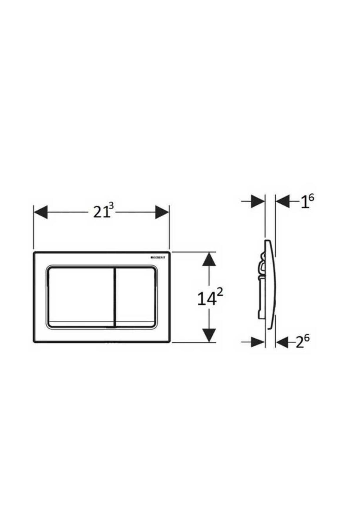 Alpha30 Kumanda Kapağı Çift Basmalı, Siyah Krom - 115.055.QC.1