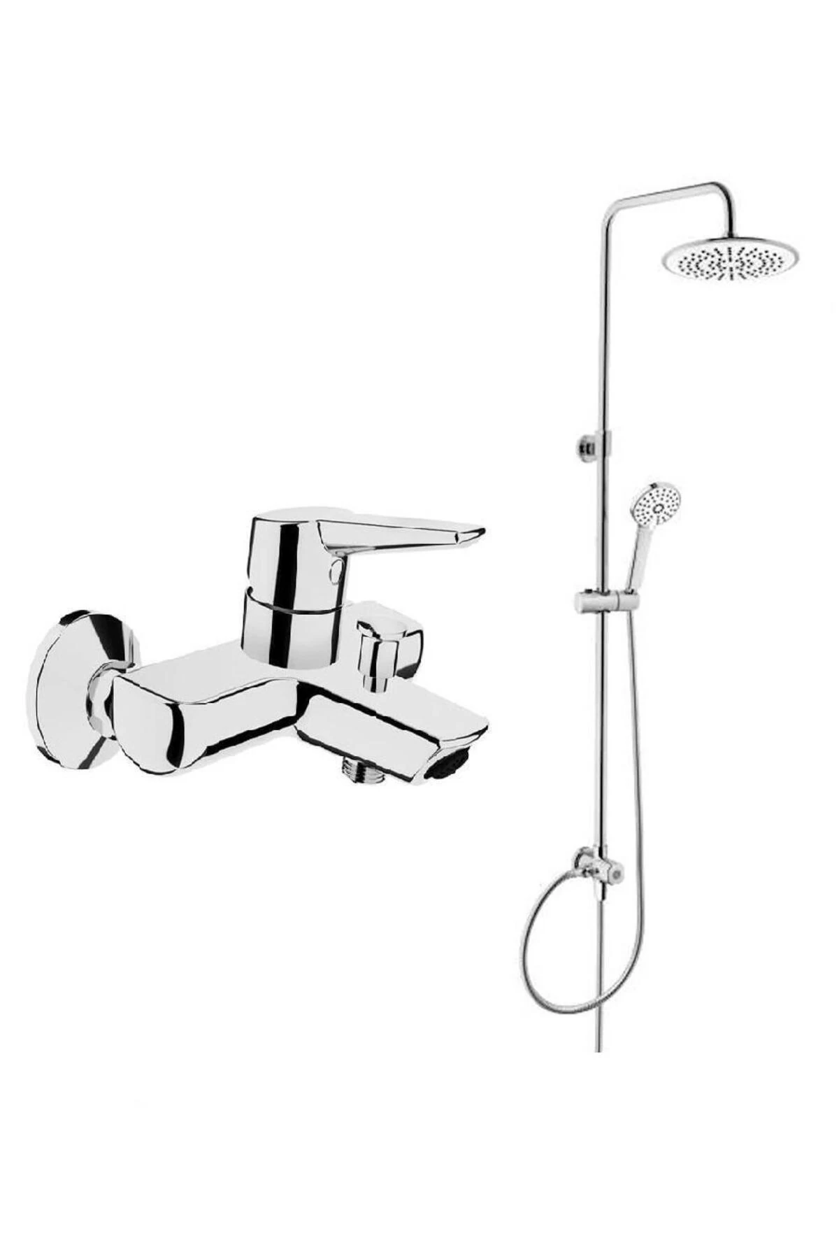 3c Duş Sistemi A45786 + Solid S Banyo Bataryası Set