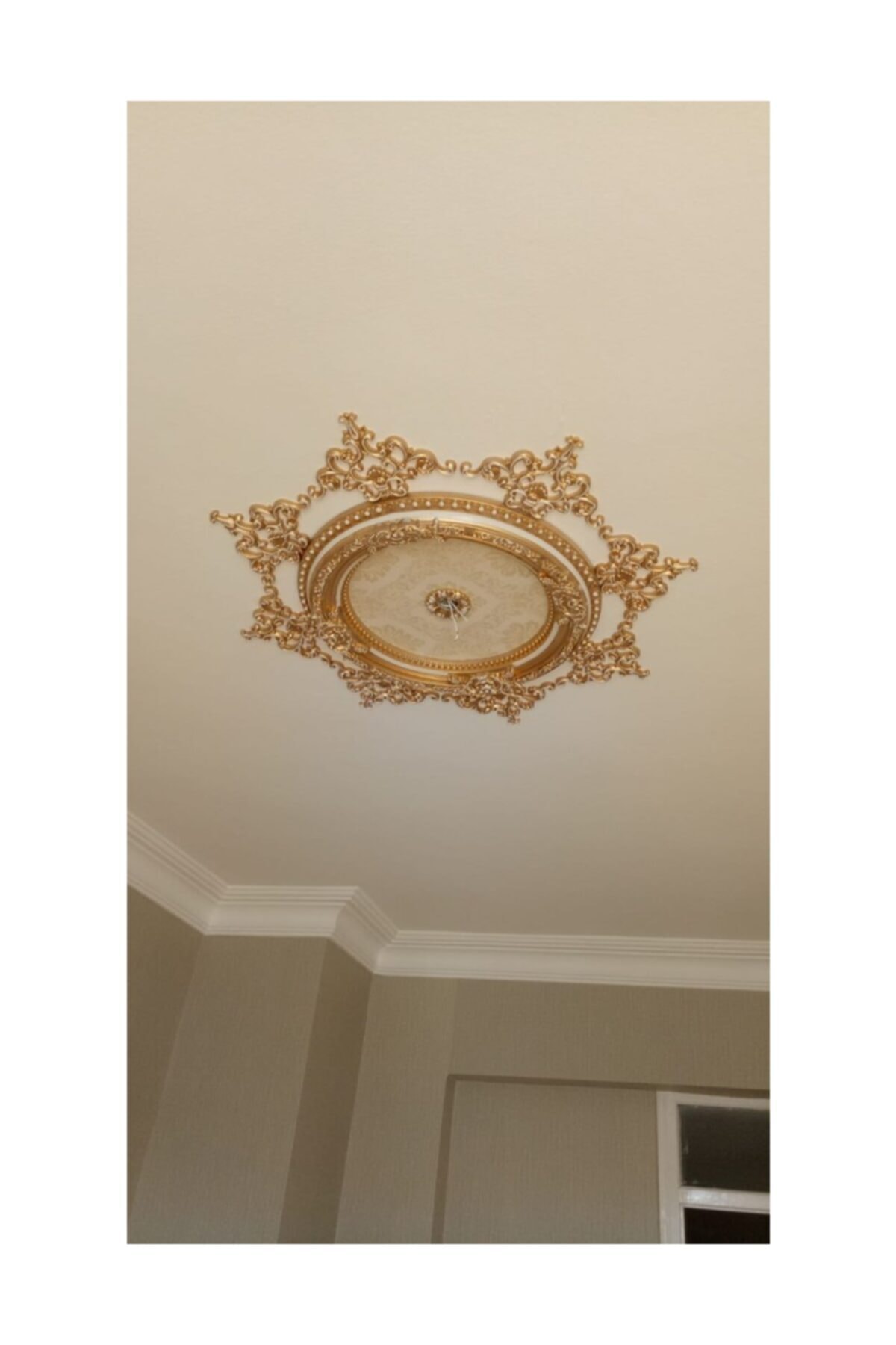 Decogold 60 Cm Oval Bronz Saray Tavan