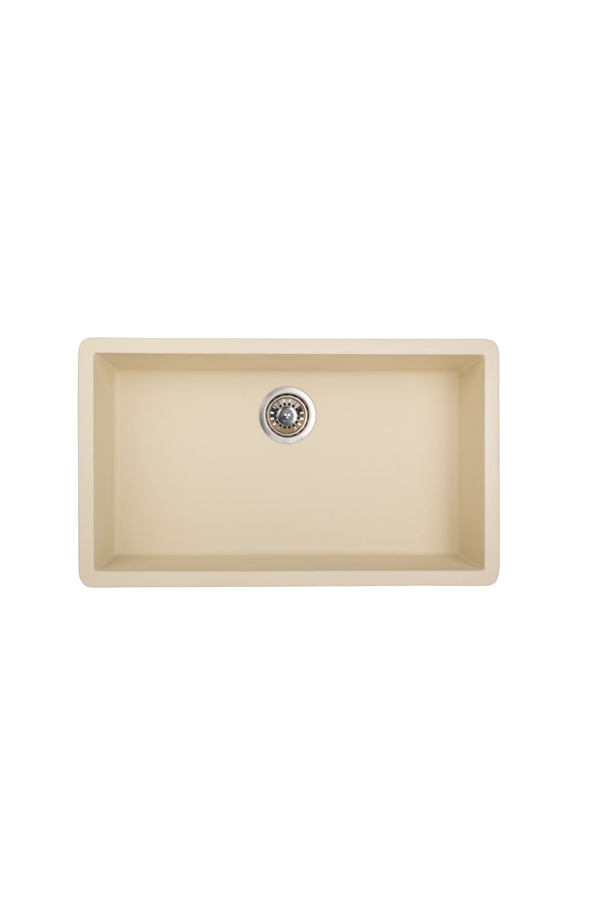 Granit Evye Bej Tek Gözlü Mutfak Evyesi 77 X 45 Cm