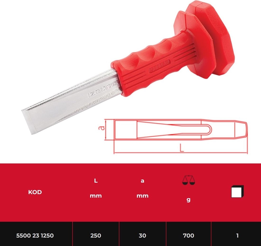 Izeltaş 5500231300 Düz Keski Kalkan Izoleli 300 mm
