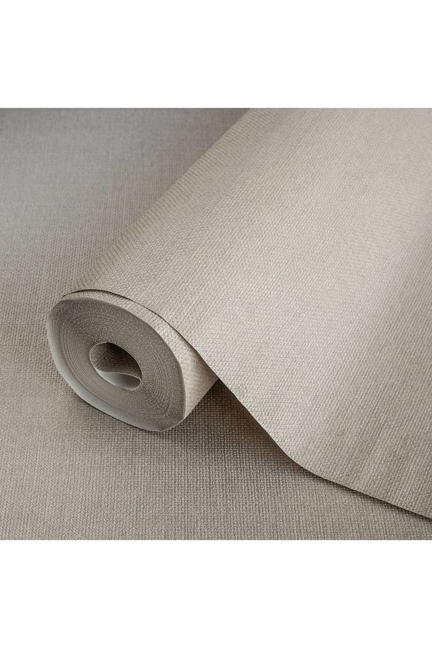 Alfa Duvar Kağıdı Düz Sade Desenli Non-woven (elyaf Taban) Vinil Kaplı (3716-3)