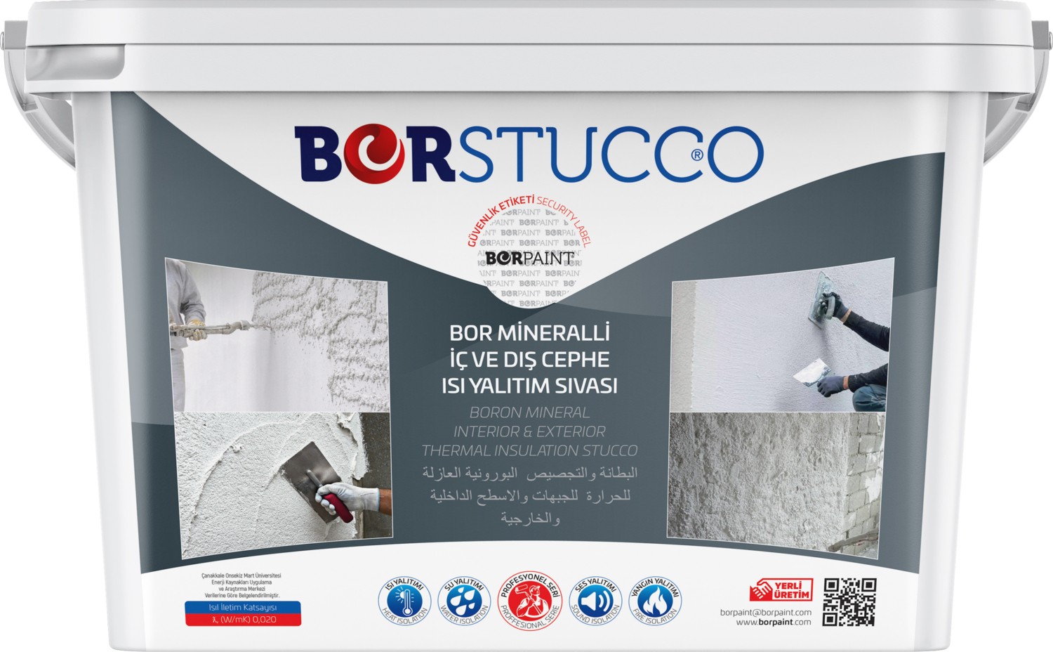 Bor Stucco Isı Yalıtım Sıvası 20KG