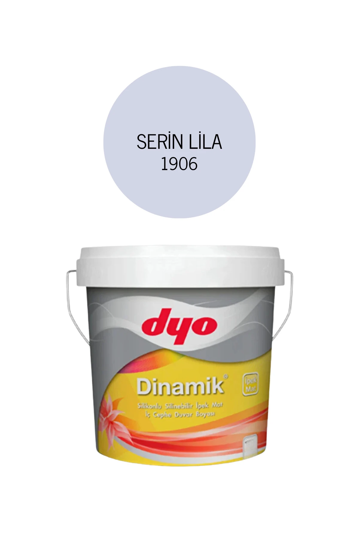 Dyo Dinamik Ipek Mat Silikonlu Iç Cephe Duvar B. Serin Lila 1906 2,5 Lt.
