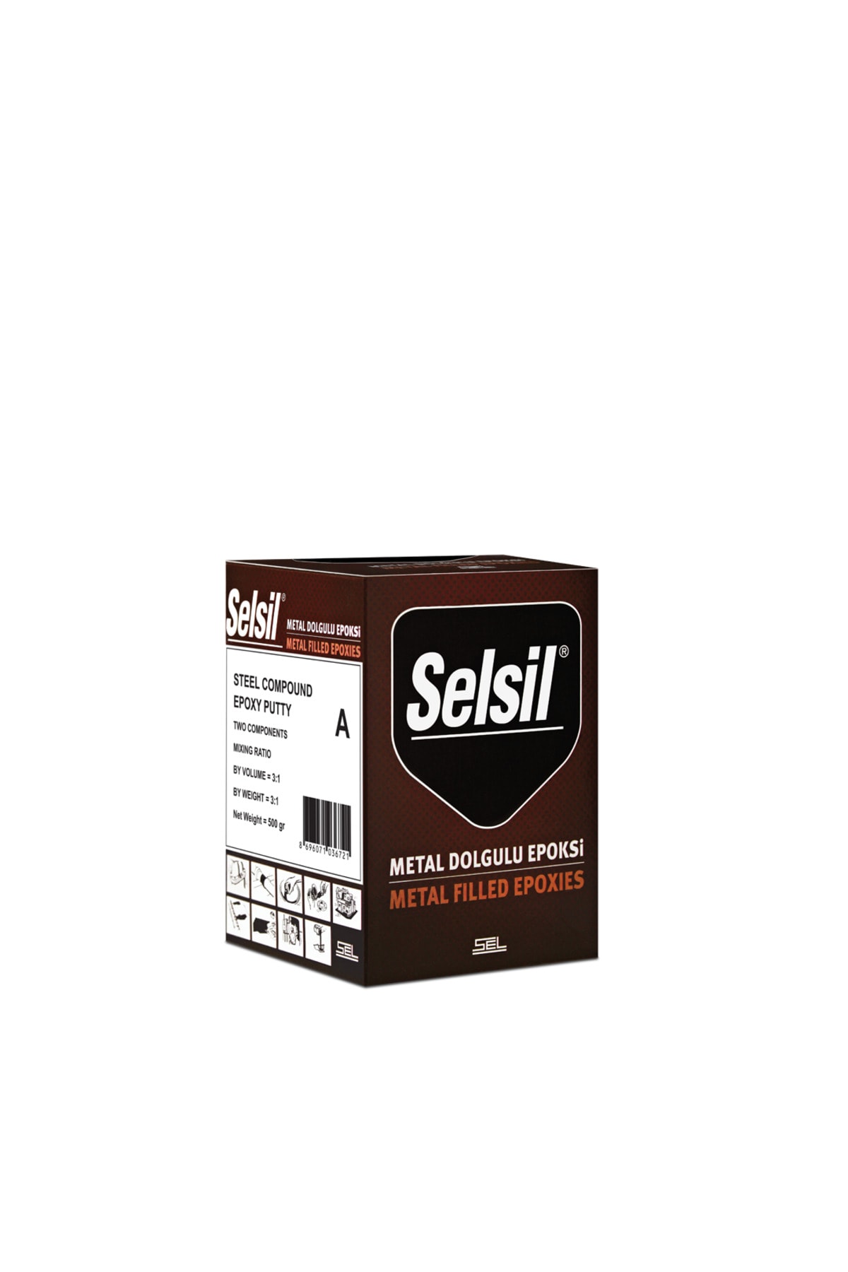SELSİL METAL DOLGULU EPOKSİ MACUN (SF) 500GR