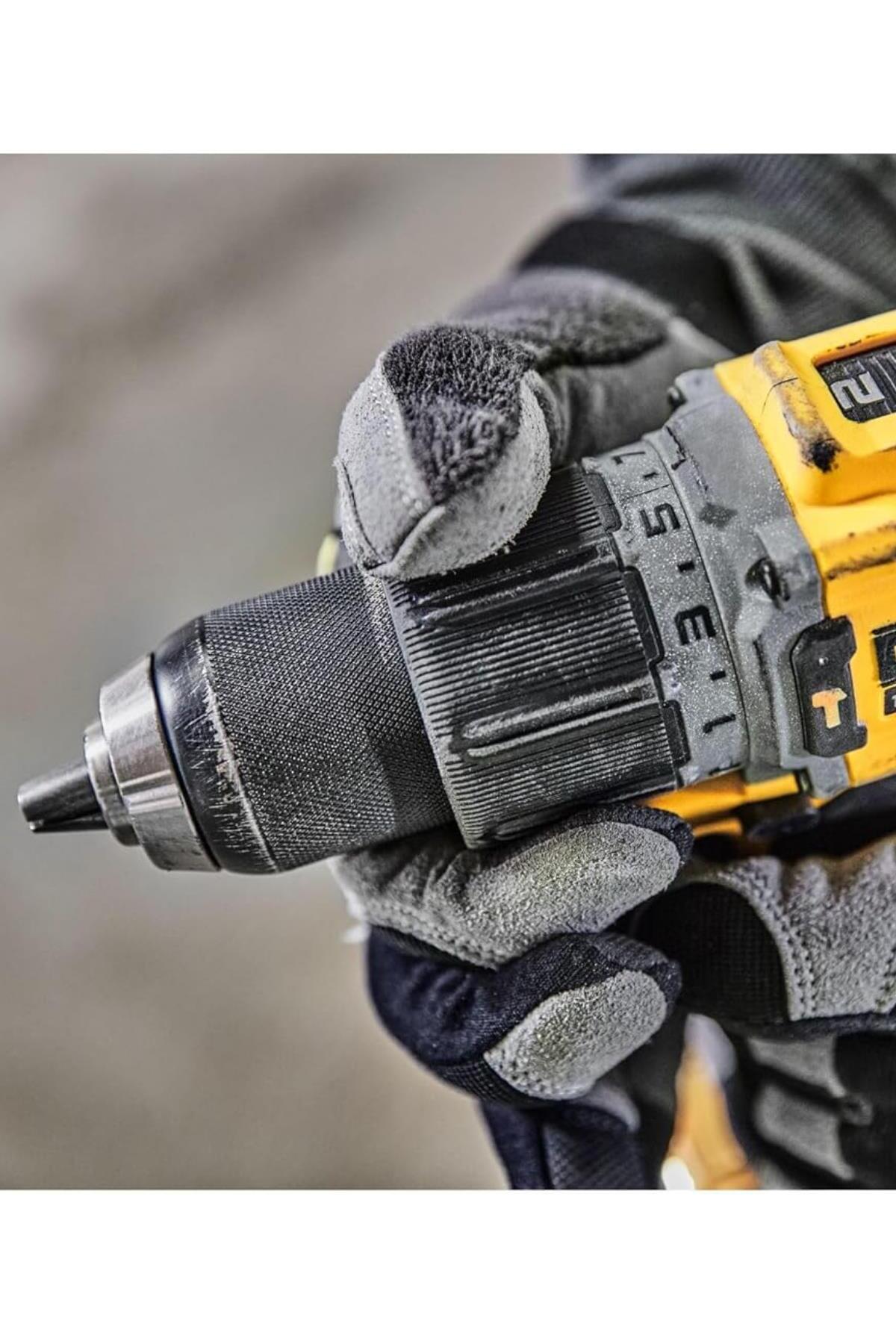 DEWALT 18V 5.0Ah Li-Ion Çift Bataryalı Kömürsüz Profesyonel Darbeli Matkap DCD805P2T-QW