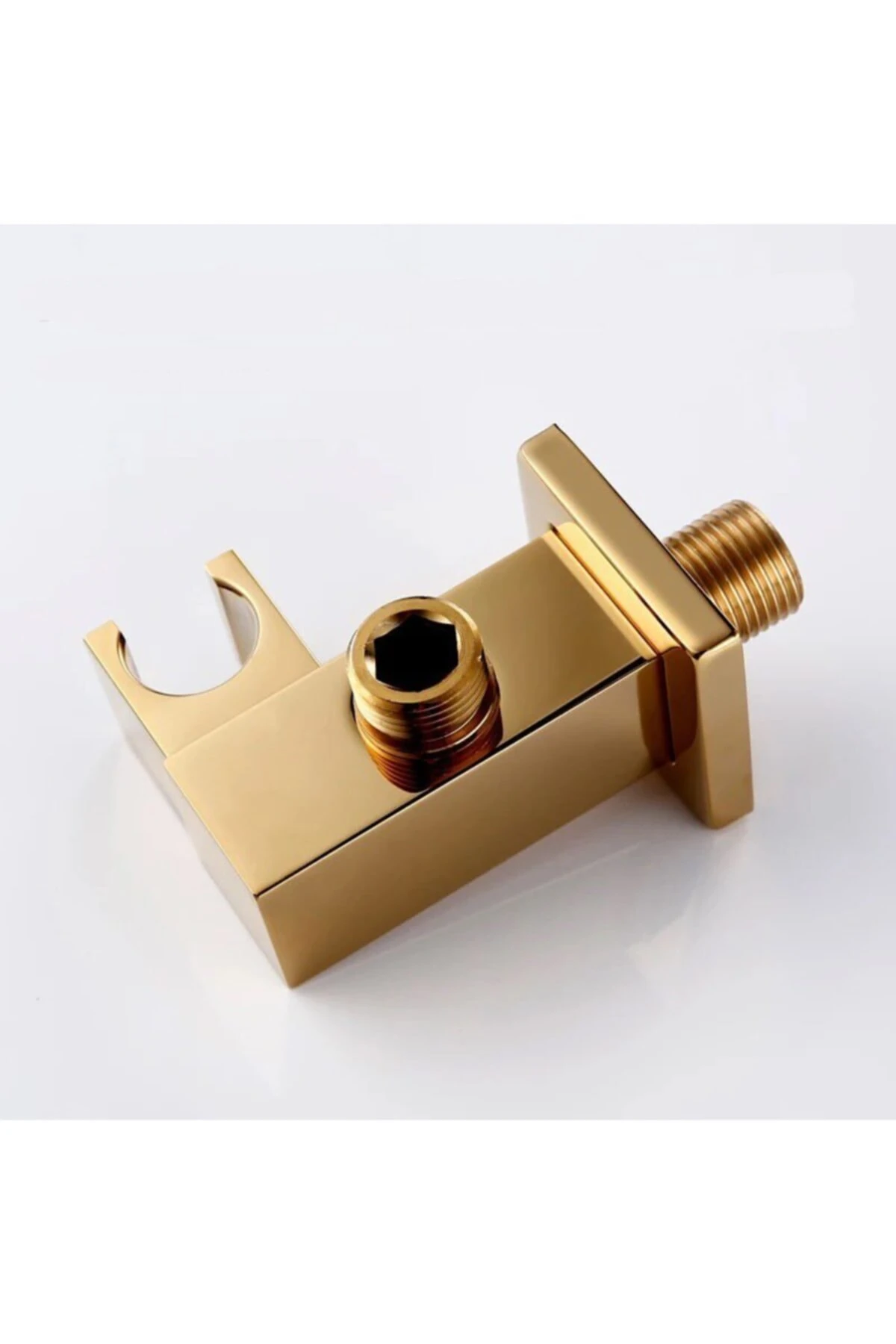 Ankastre Askılı Duş Çıkış Dirseği Kare2 Altın Kdc106-g