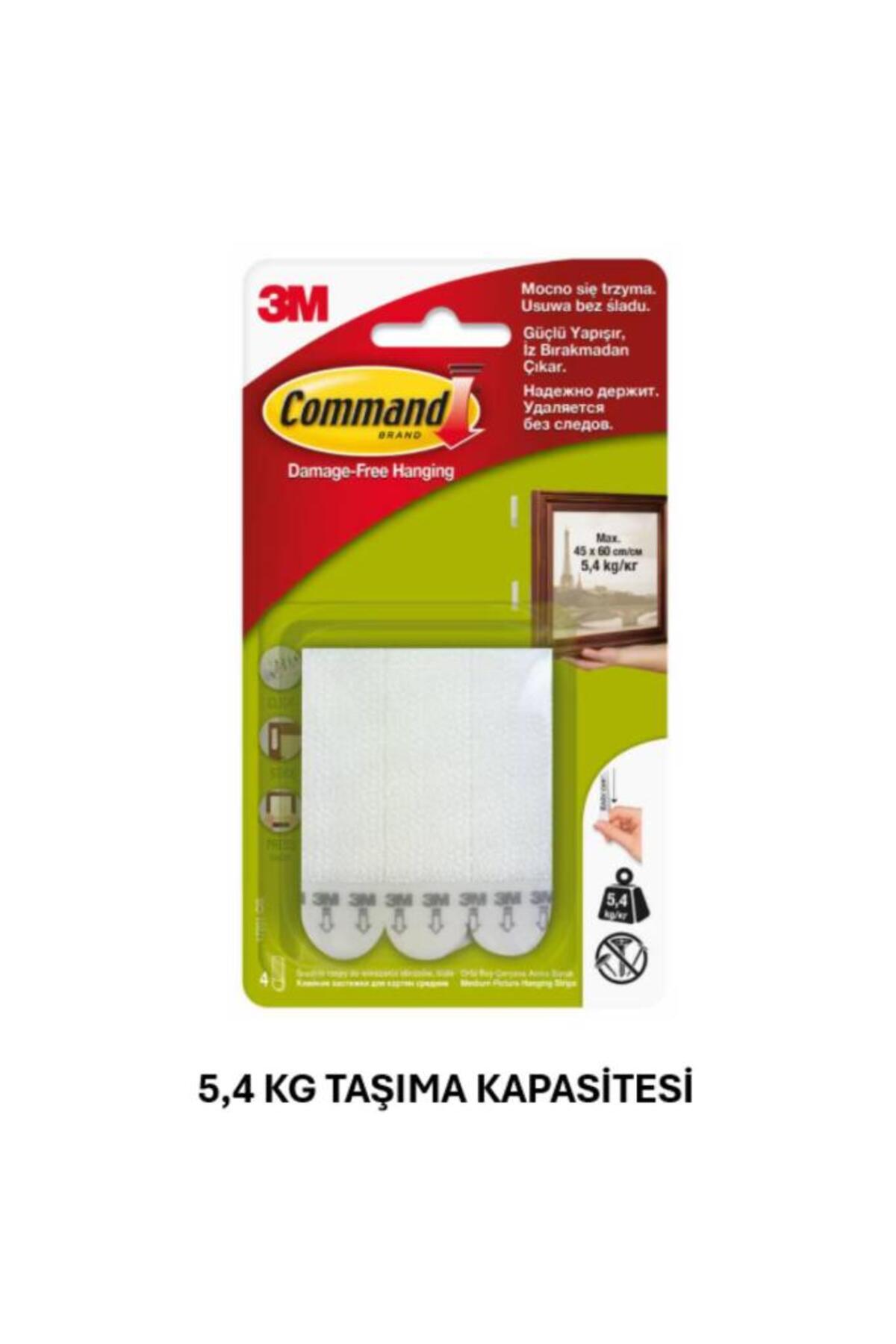 3M Command 17201 Orta Boy Cırt Bant