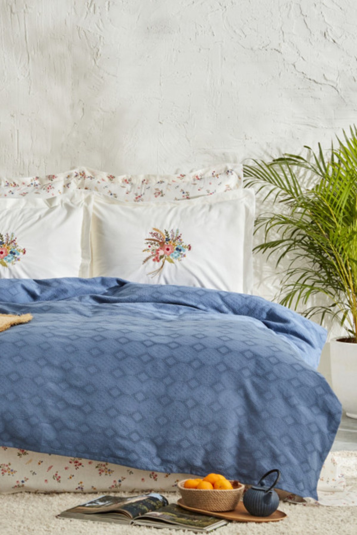 Spring Çift Kişilik Nish Set Beyaz