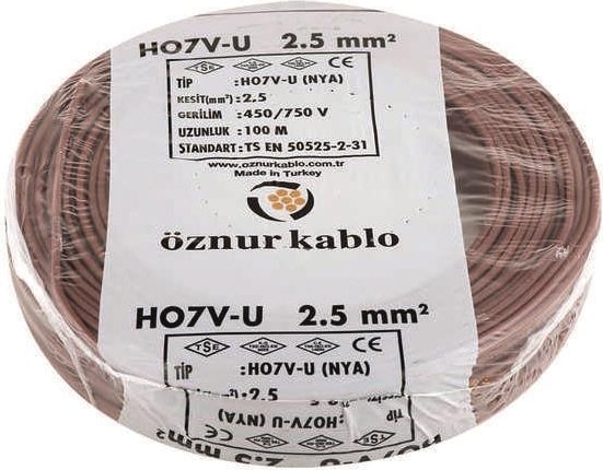 Nya Kablo  2,5'luk Kahve Rengi
