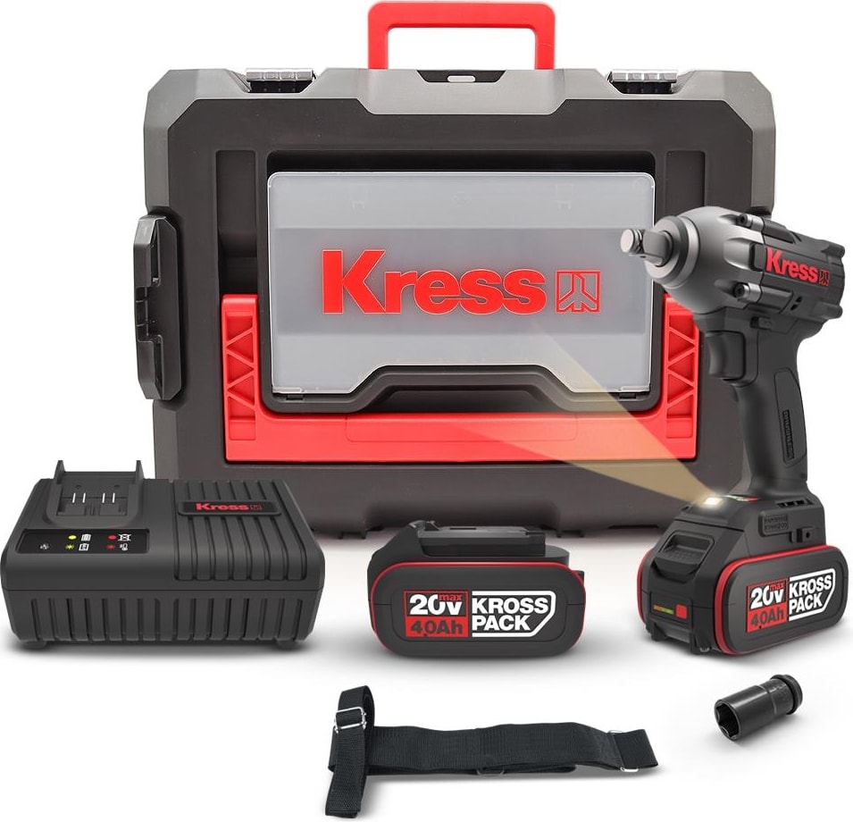 KUB30.2 20VOLT/4.0AH. Li-Ion Çift Akülü 300NM Kömürsüz Profesyonel Şarjlı Somun Sıkma