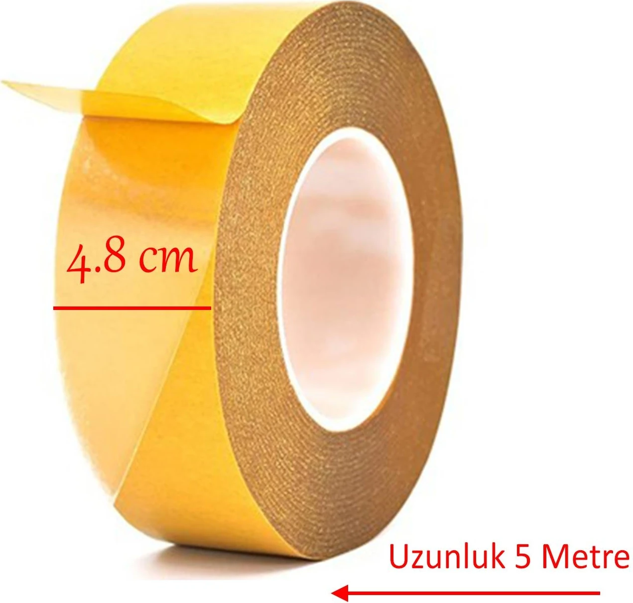 Kilim Paspas Halı Bant 48 mm x 5 mt Kaymaz Çift Taraflı Yapışkan Toplanma Önleyici Sabitleme Bandı