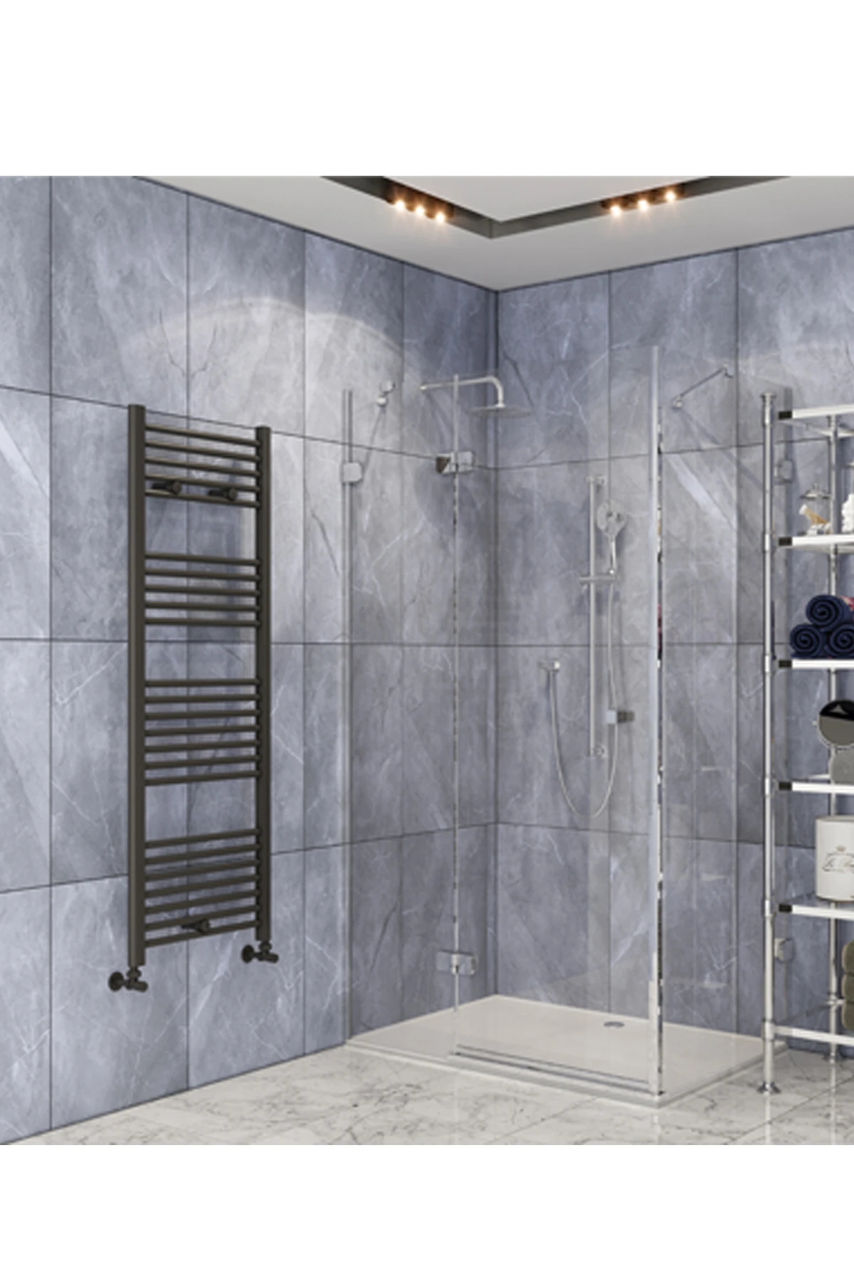 40/60 cm 9 Borulu Siyah Renk Havlupan