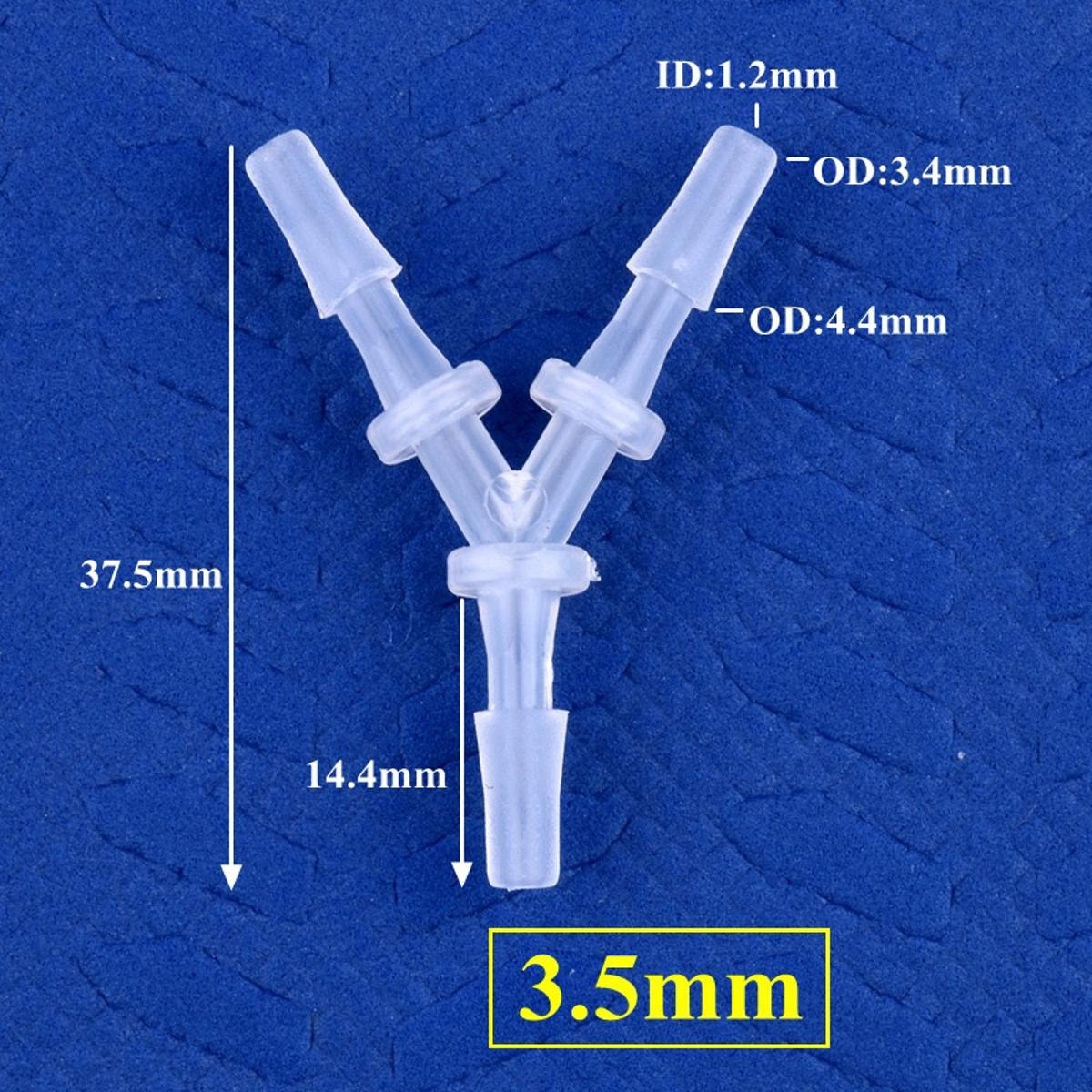Adet 2.4 ~ 12.7mm Pp Y Tarzı Tee Konnektörleri Akvaryum Tankı Hava Pompası Havalandırıcı Hortum Bağlantısı Sulama Sistemi Su Boru Tesisat (Yurt Dışından)