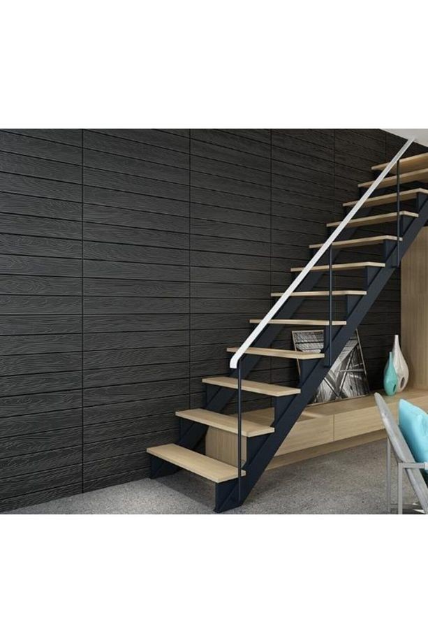 70x70cm 1 Adet Yapışkanlı Siyah Lambiri Desen Estetik Model Duvar Kağıdı Paneli Nw94