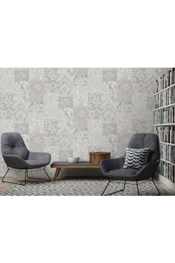 Tropicano 9911-3 Eskitme Görünümlü Ekru Duvar Kağıdı 16,50m2