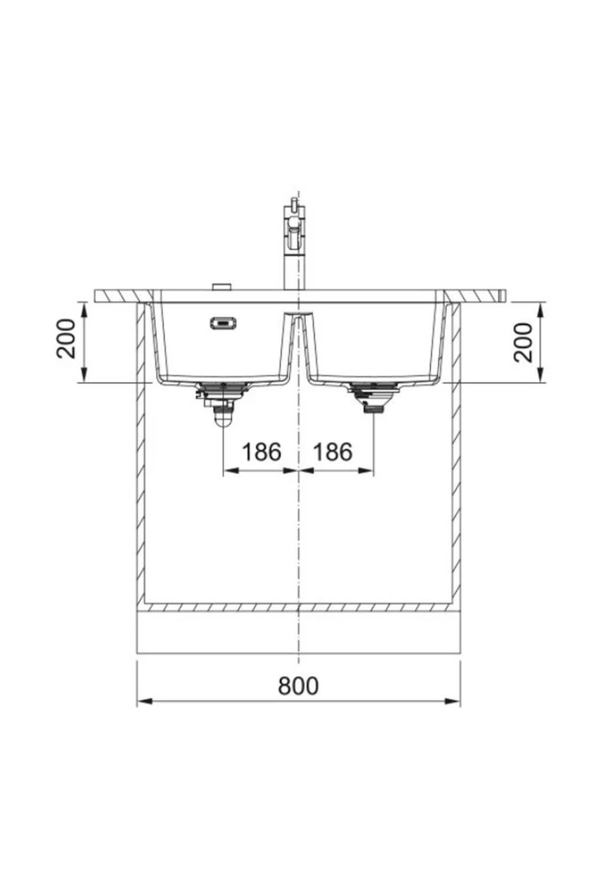 Mrg 120-35-35 Oyster Tezgahaltı Granit Evye