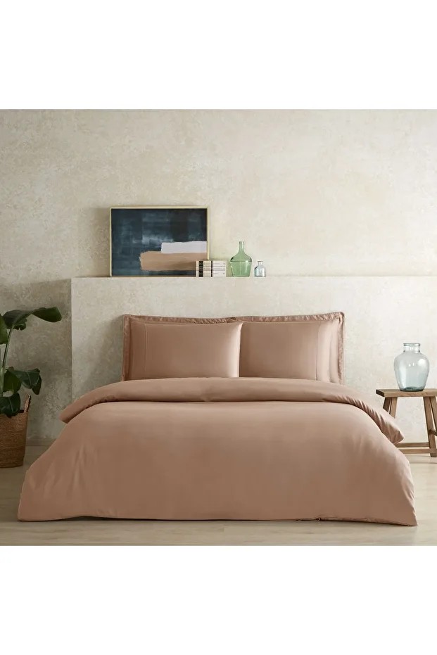 X TENCEL™ Lyocell Çift Kişilik Nevresim Kılıfı Rose