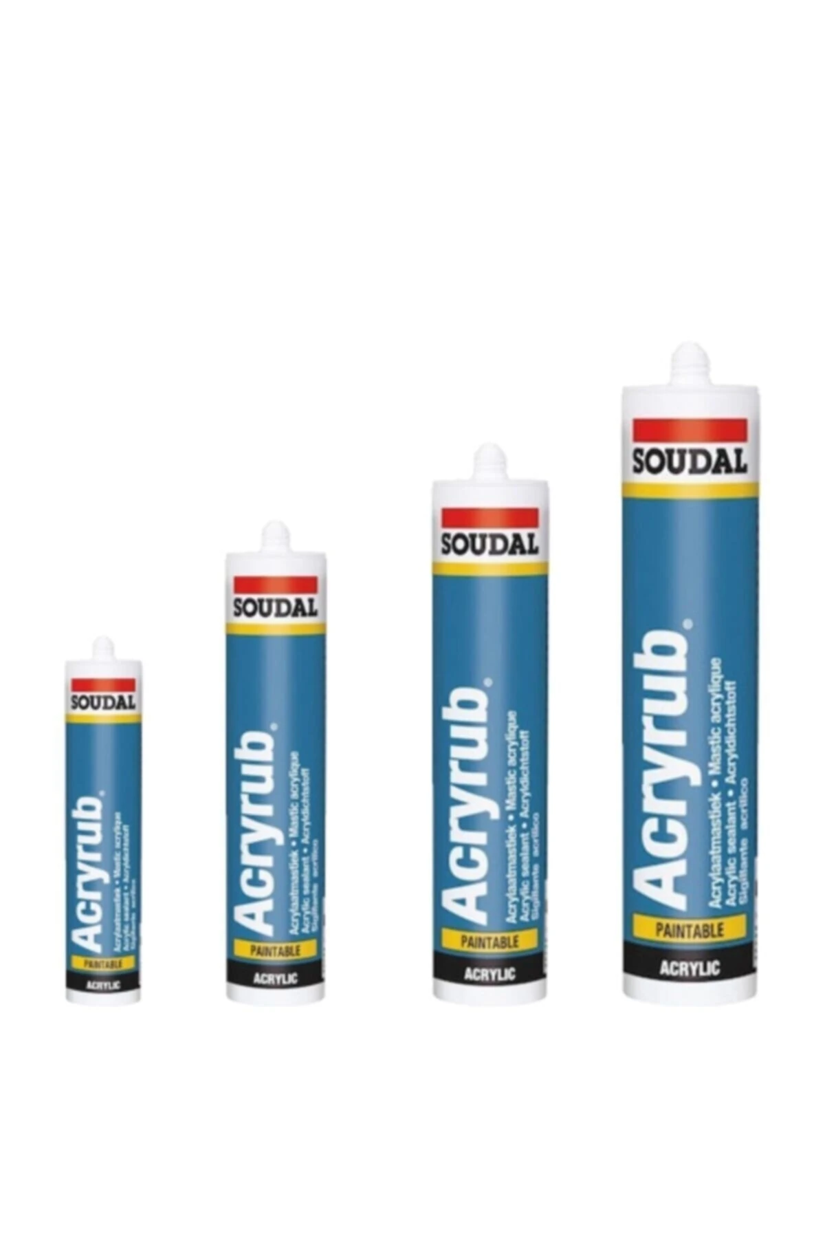 Acryrub Silikonize Mastik Beyaz 500 gr