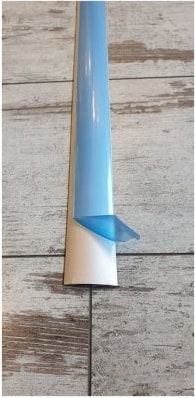 Kapı Eşik Profili Parke Kapı Altı Çıtası Yapışkanlı Alüminyum Gri 90CM