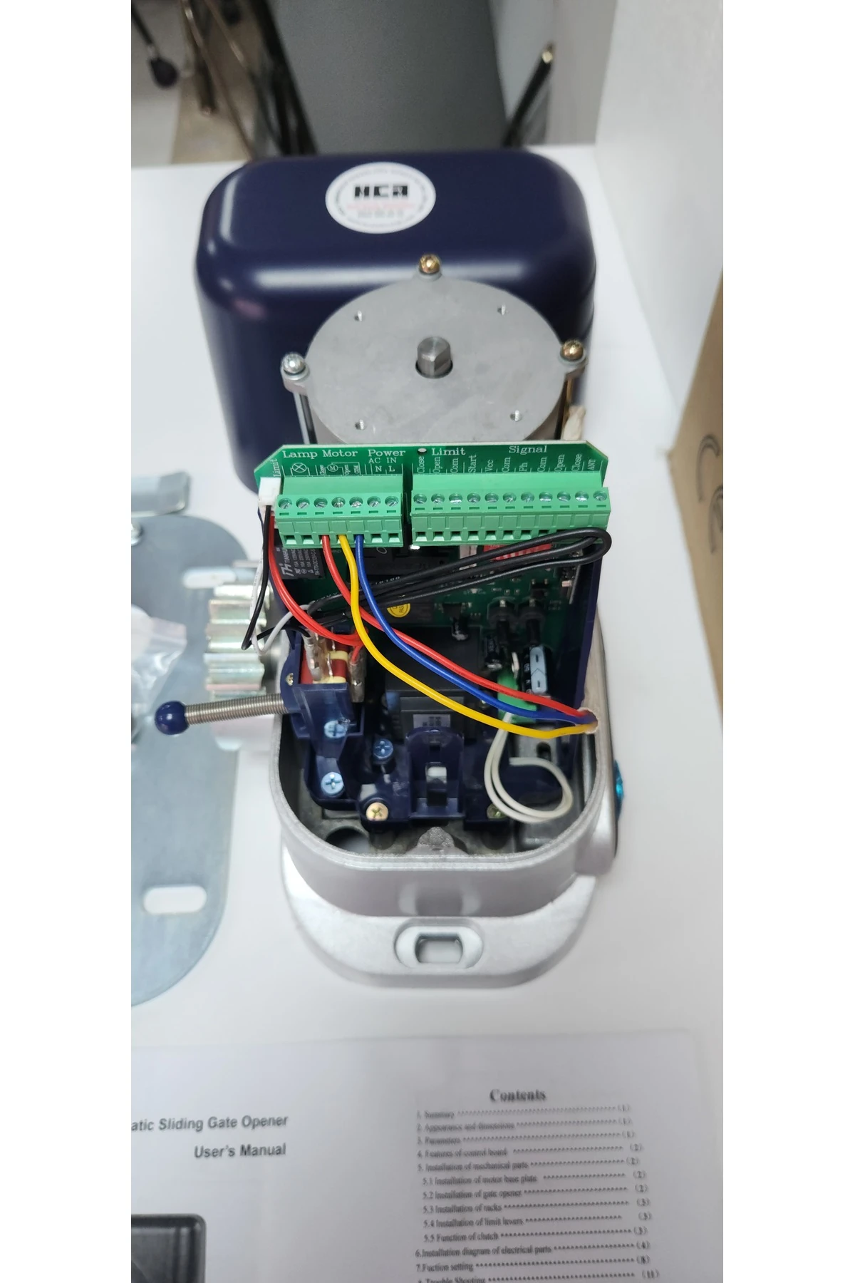 Hca 600 KG Yana Kayar Kapı Motoru – AC 220V, 250W, IP44