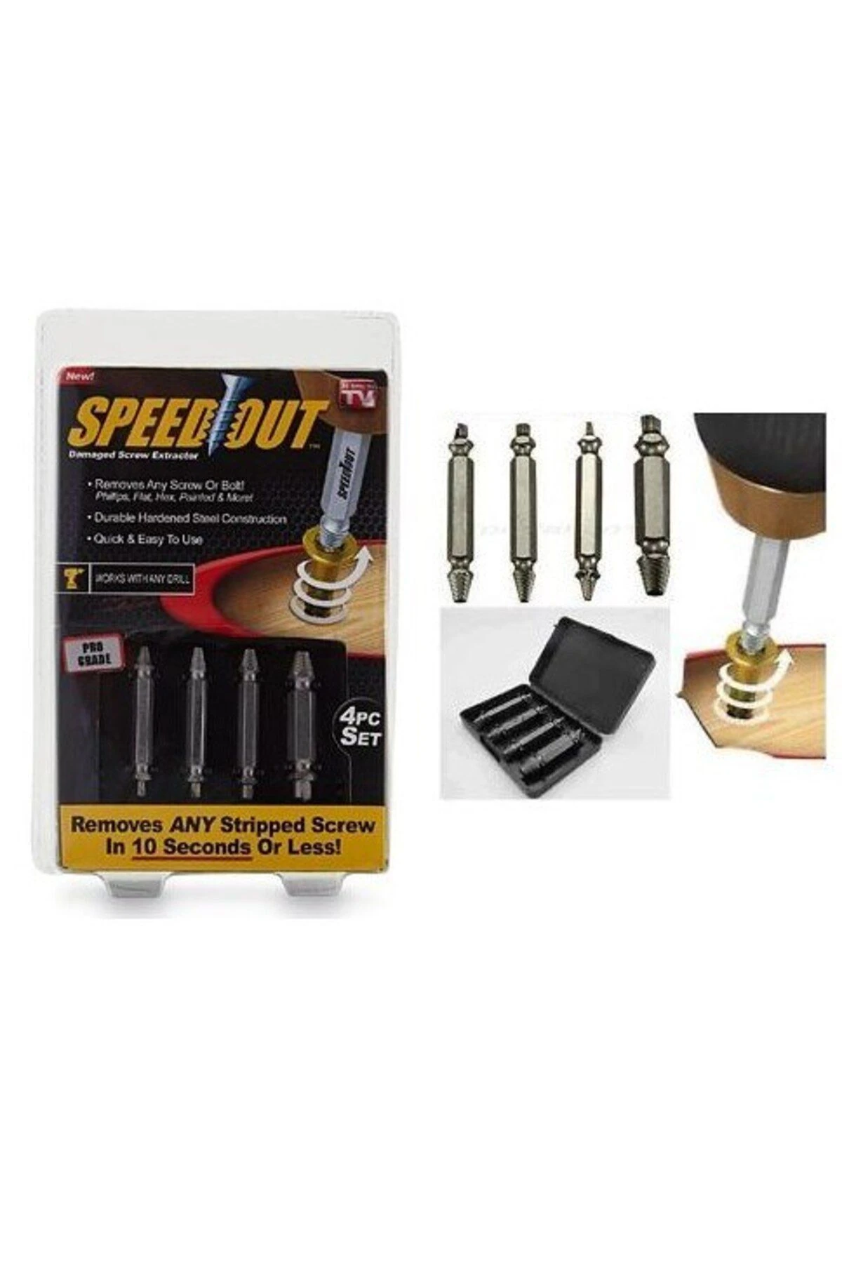 Vida Sökücü Bozuk Vida Çıkarıcı Hasar Görmüş Vida Sökme Aleti Yalama Vida Çıkarıcı