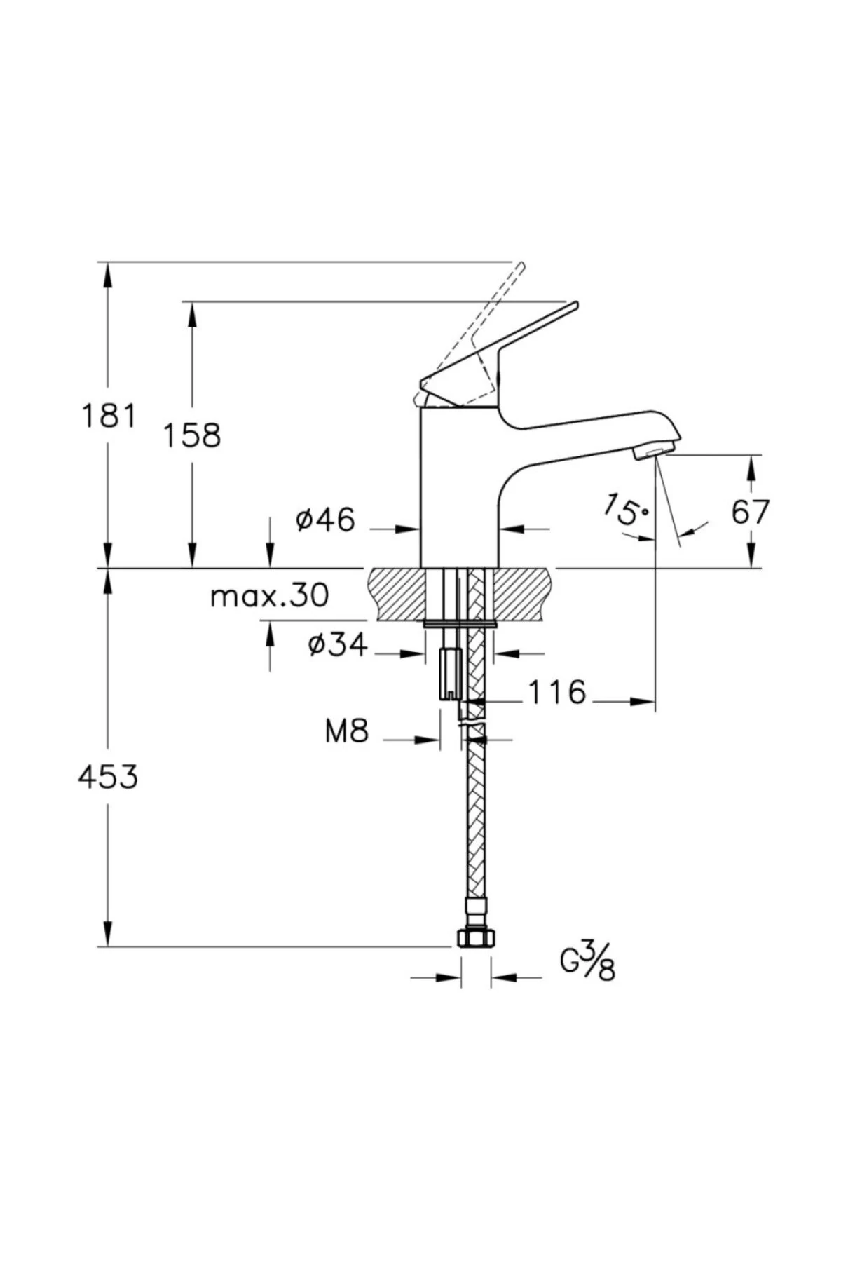 Artema Serenity A42912 Lavabo Bataryası, Krom