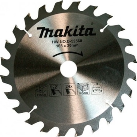 MAKİTA Makıta D-52560 Daire Testere 165 x 24 Diş