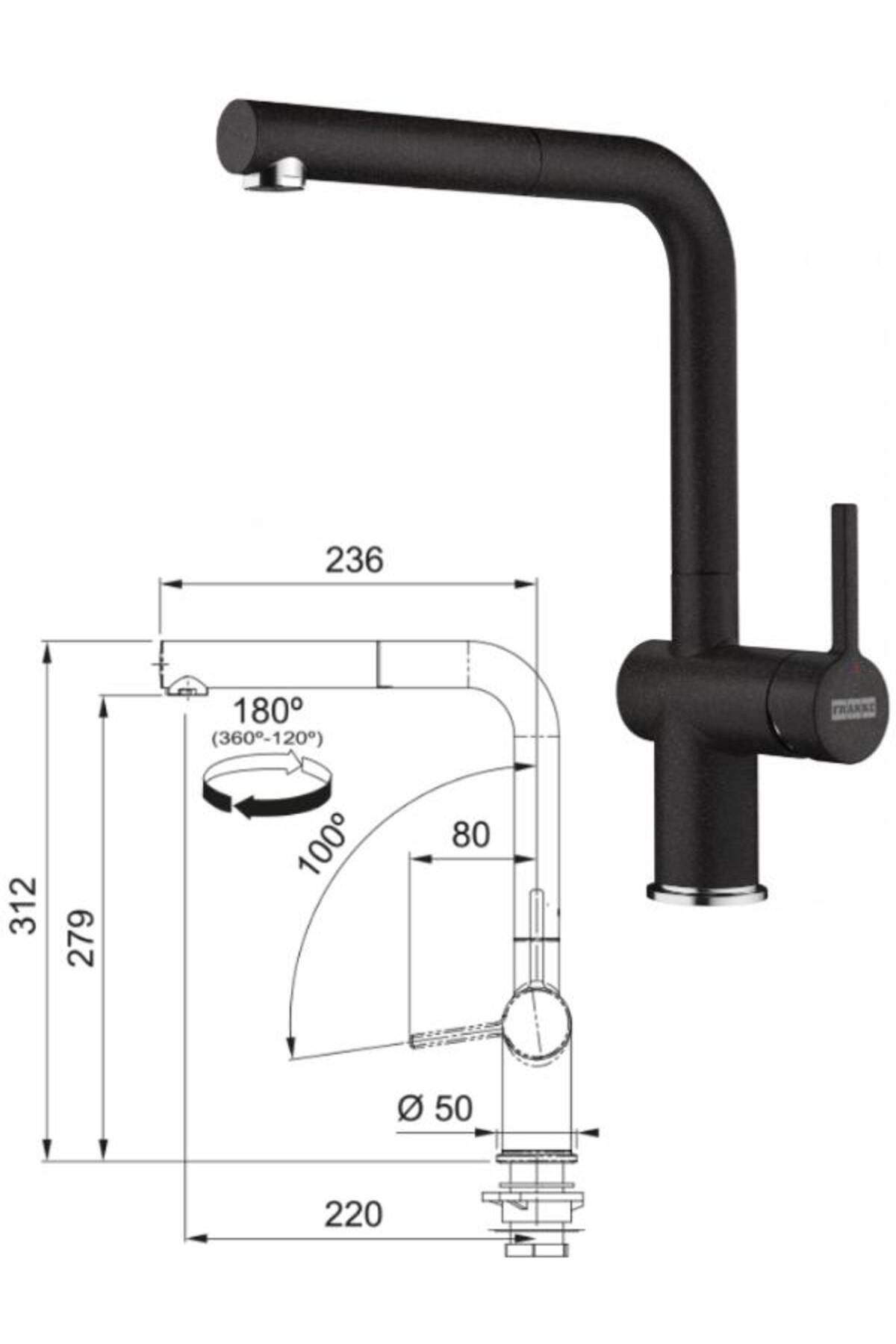 Bfg 611-86/active Plus Doccia 2.0 Eviye Armatür Seti (NERO)