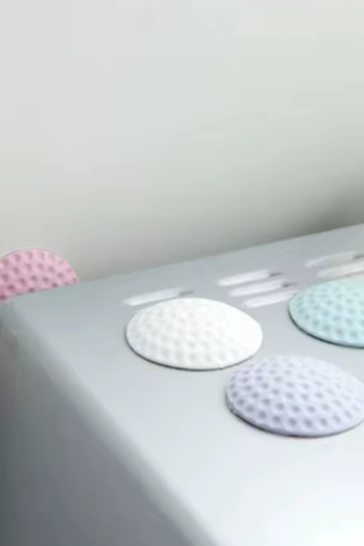 8 Adet Kendinden Yapışkanlı Çok Amaçlı Kapı Mobilya Arkası Duvar Koruyucu Silikon Tampon