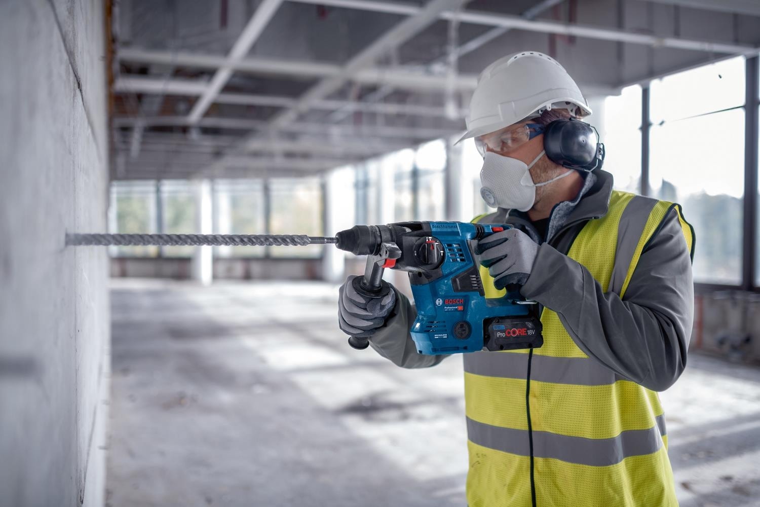 BOSCH Gbh 18V-28 C 2X4.0AH Çift Akülü Kırıcı Delici