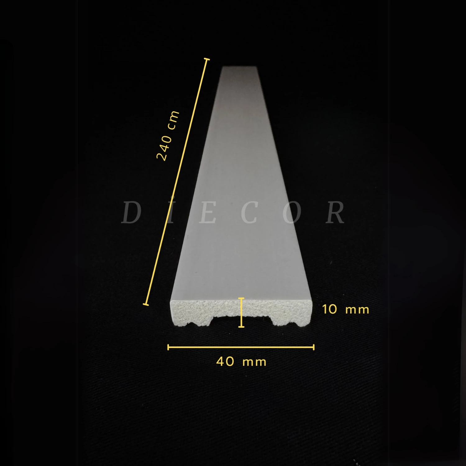 Dekoratif Boyanabilir Montaja Hazır 4cm Modern Duvar Çıtası Tasarımı