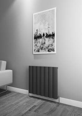 Kavala Yatay Alüminyum Radyatör 660X600 Pütürlü Beyaz (Ral 9016)